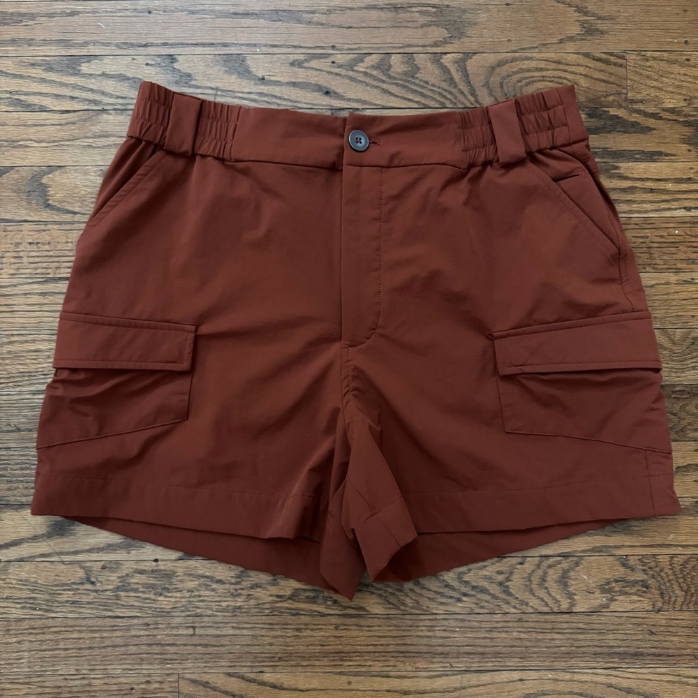 Alder Take A Hike Cargo Shorts in Clay Red L EUC